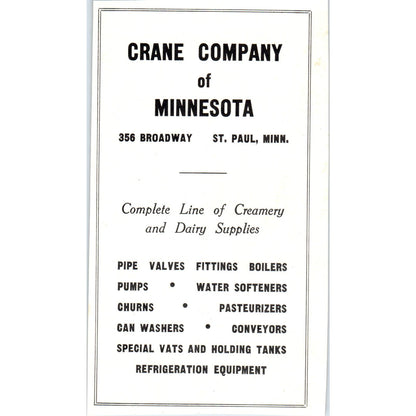 Crane Company of Minnesota St. Paul, Kraft Foods of Wisconsin 1953 Ad AE9-DC2