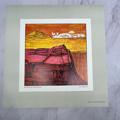 Wonderland in the Wilderness Earl Thollander Lithograph 12x12" Art Print V22