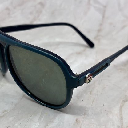 Vintage I Ski Sunglasses 70s Skybird Two Tone Blue Eyeglasses Japan SB8