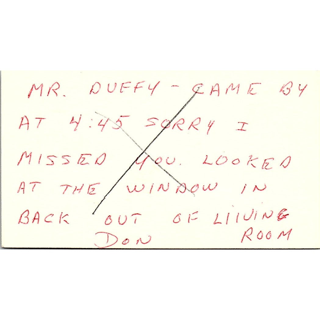 Don C Bell Remodeling Houston TX Vintage Business Card SD9-B3