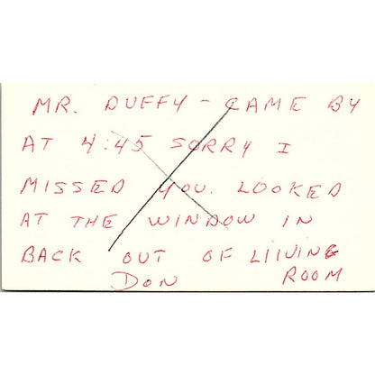 Don C Bell Remodeling Houston TX Vintage Business Card SD9-B3