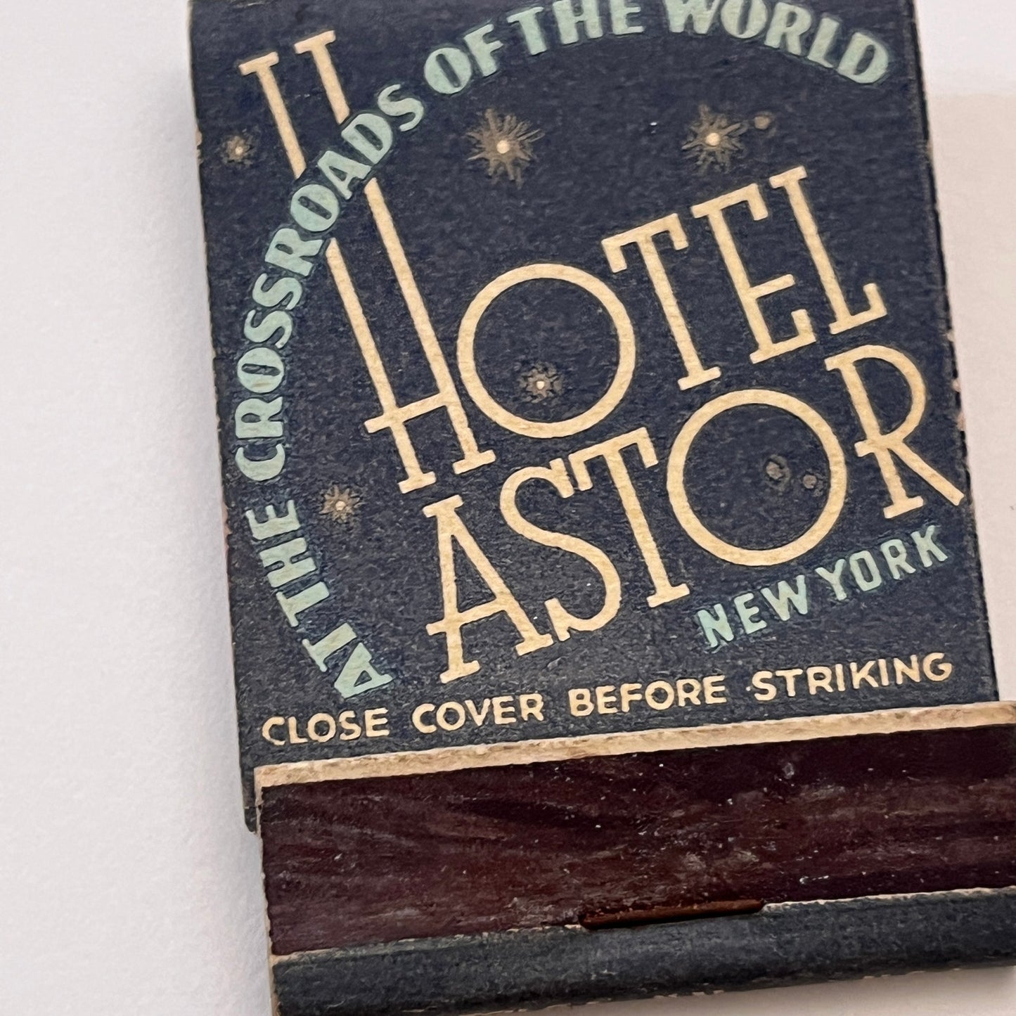 Hotel Astor New York Vintage Matchbook Cover TB8-MB3-2
