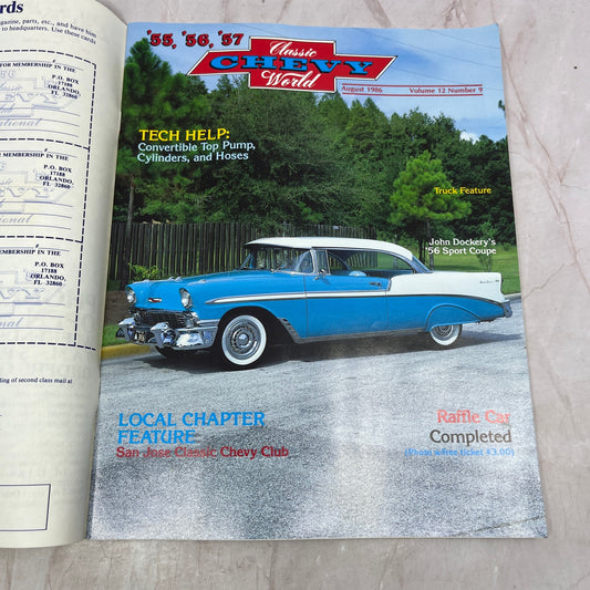 Convertible Top Pump - '55, '56, '57 Classic Chevy World Magazine - Aug 1986 M31