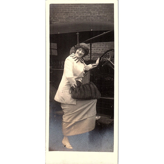 Vintage Photograph Maribell Seymore 2.5x5.5" AF9-H1