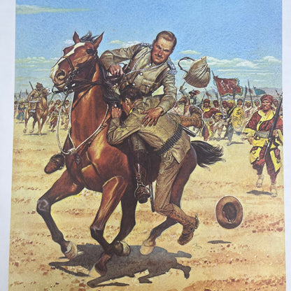 1900 1st Bengal Lancers & 6th US Cavalry in China 1965 Art Print V14-4