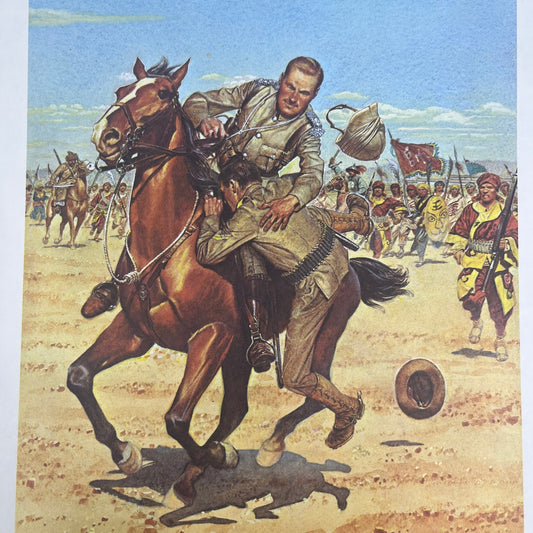 1900 1st Bengal Lancers & 6th US Cavalry in China 1965 Art Print V14-4