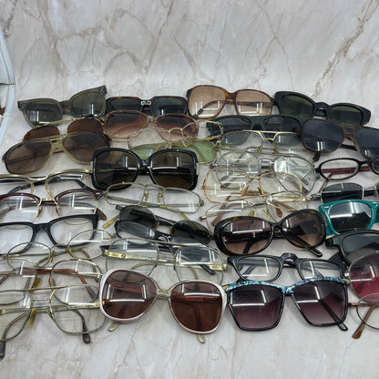 HUGE Lot of Vintage Eyeglasses Sunglasses Frames For Parts or Repair TE9
