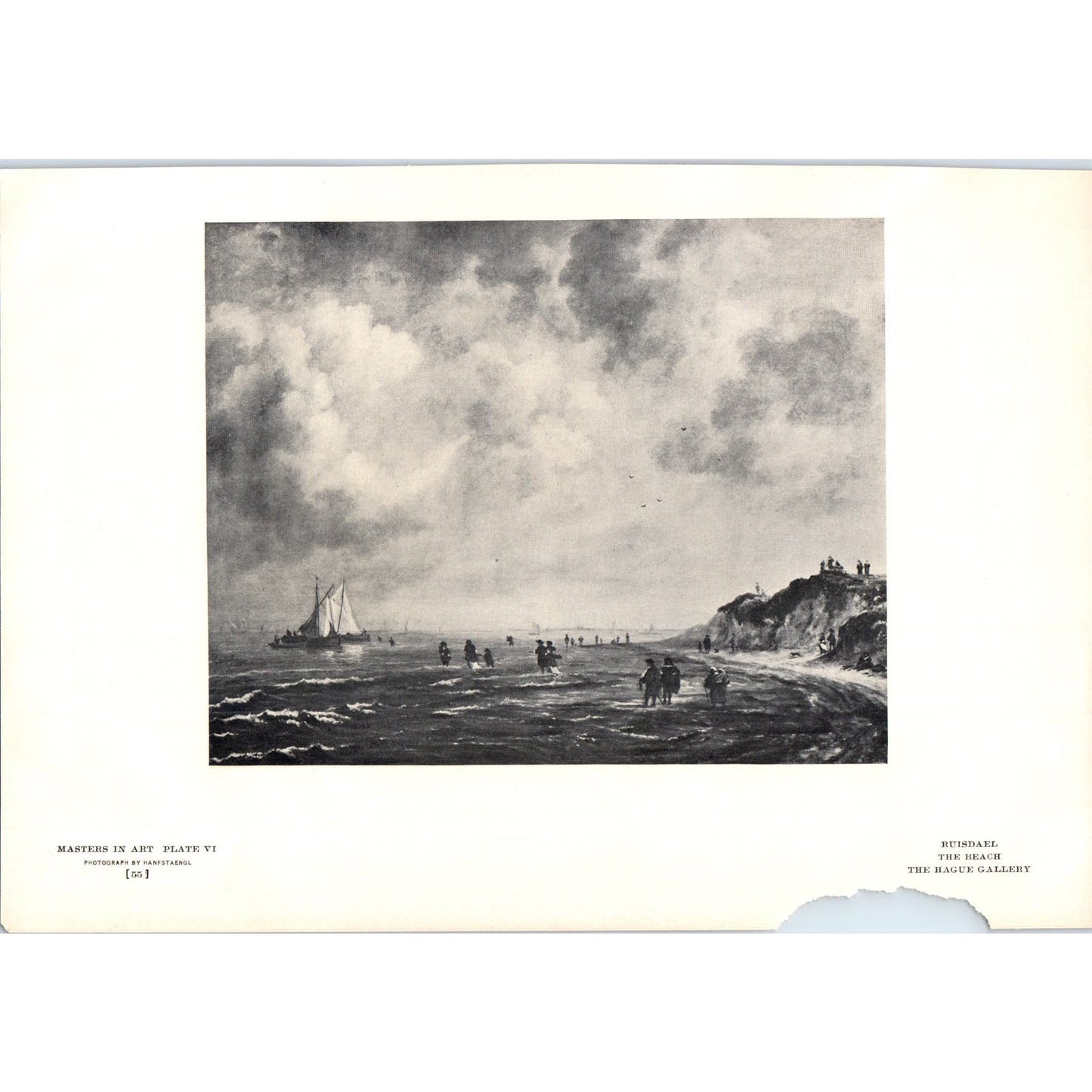 The Beach - Ruisdael c1905 Art Print D13