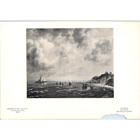The Beach - Ruisdael c1905 Art Print D13