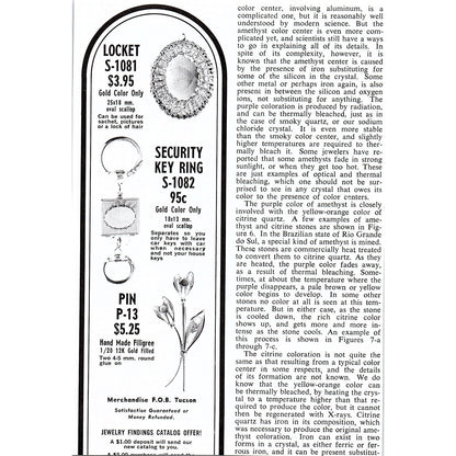 Earth Treasures Lapidary Equipment Galesburg IL 1972 Ad AF8-2