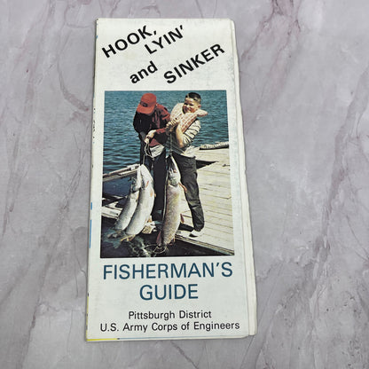 Vintage Hook, Lyin' and Sinker Fisherman's Guide Pittsburgh District Map TH2-MP1