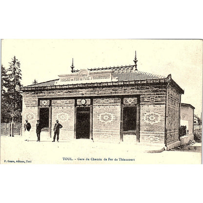 Toul Gare Du Chemin De Fer De Thiaucourt P. Grave French Antique Postcard PE10