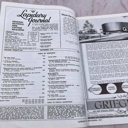 Ruby Crystal Zoisite Tanzania East Africa - Lapidary Journal - Sep 1972 M24