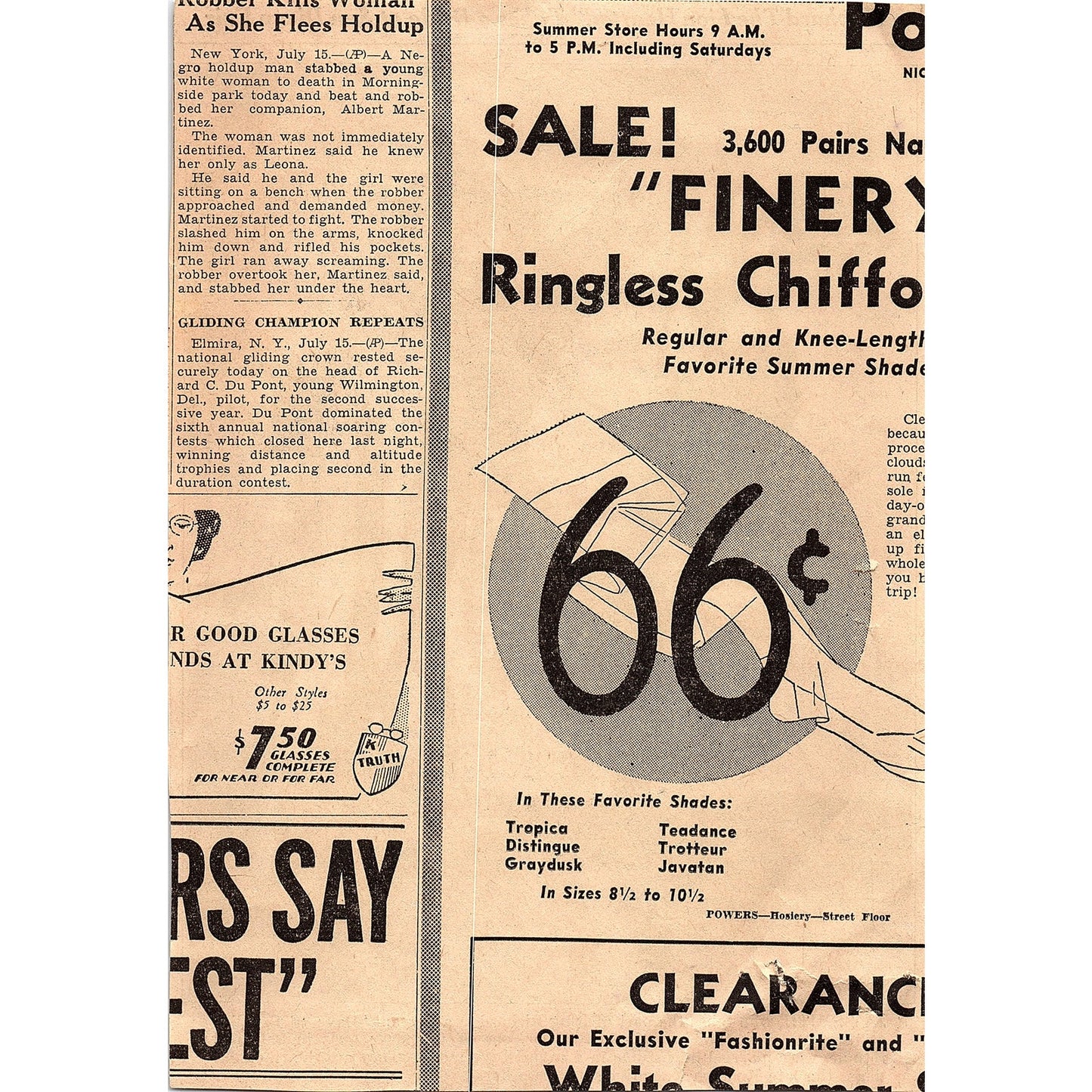 San Diego Fair "Days of Saladin" Jay Smith Maxine Taylor 1935 Newspaper Ad V1-9