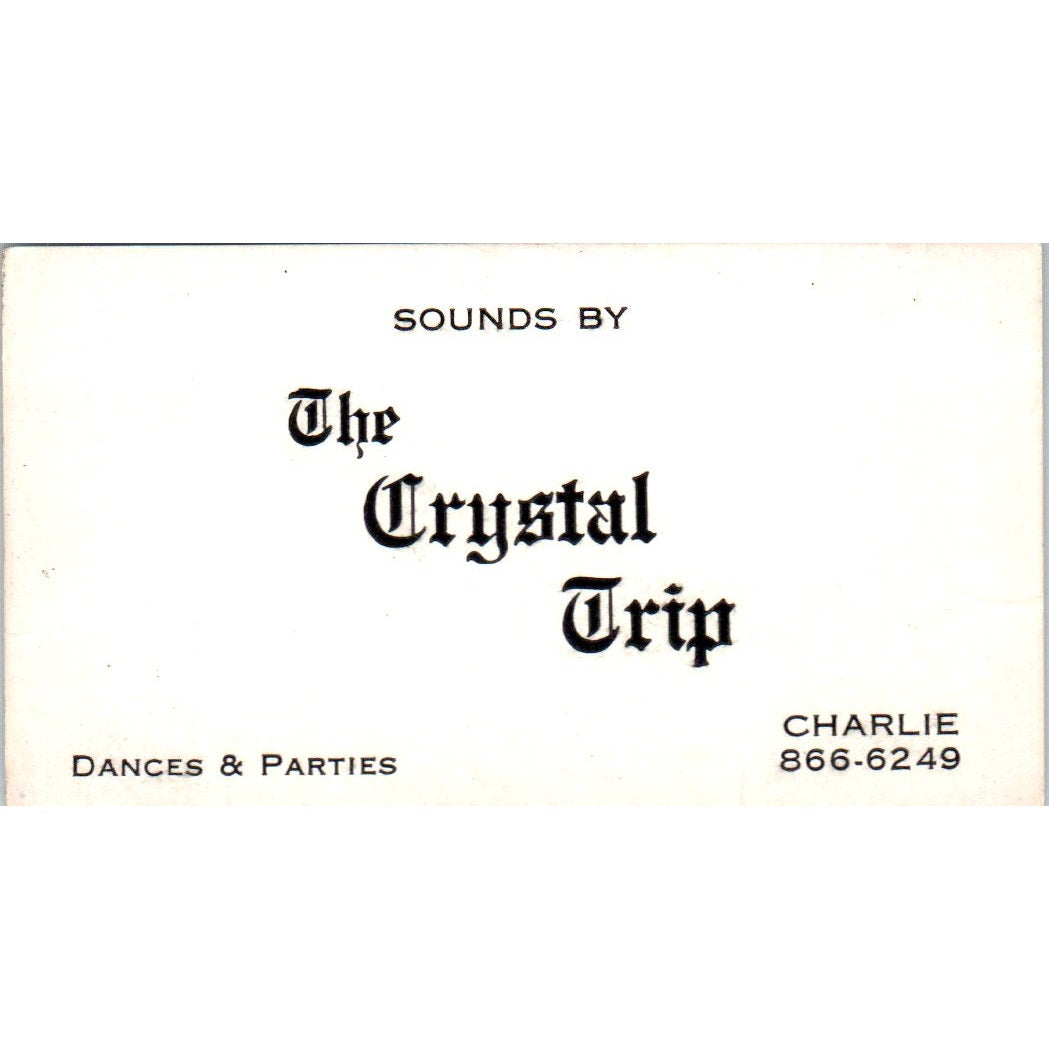 Sounds by the Crystal Trip - Charlie Vintage Business Card SD8-B12