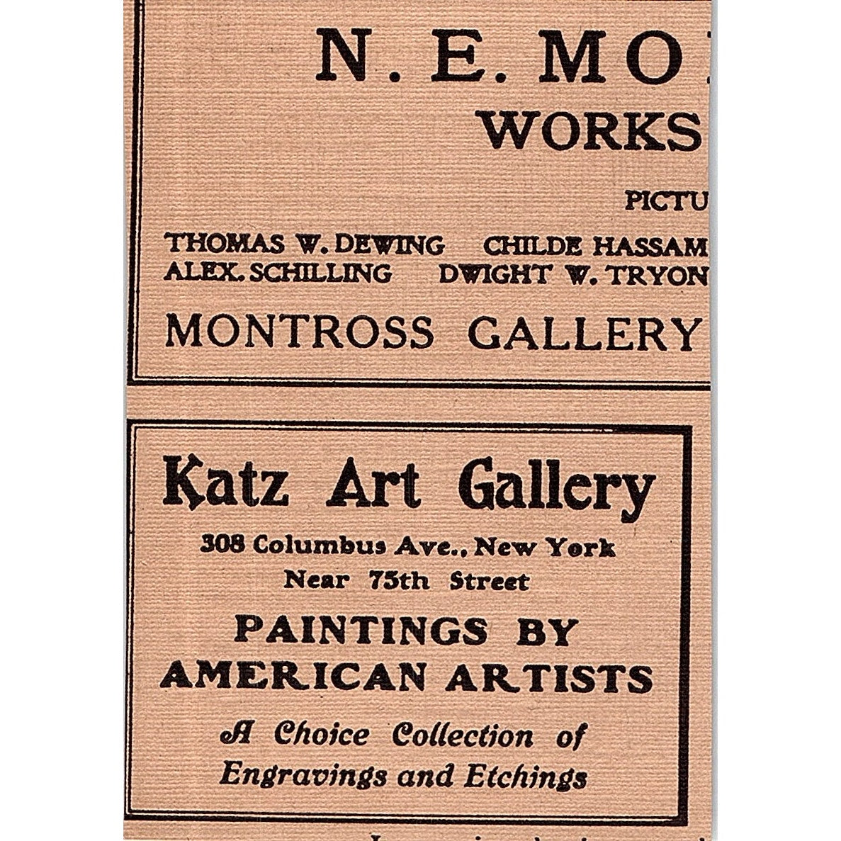 Art Students League of New York Kenyon Cox Thomas Fogerty - 1906 Ad AF5-3