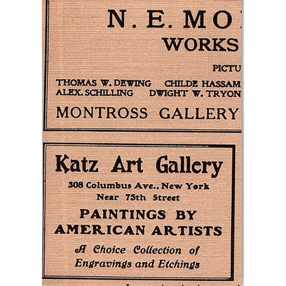 Art Students League of New York Kenyon Cox Thomas Fogarty - 1906 Ad AF5-3