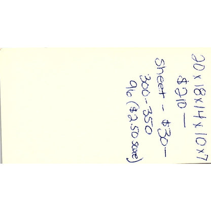 Miss Pink's Pastries Long Beach Vintage Business Card SD9-B11