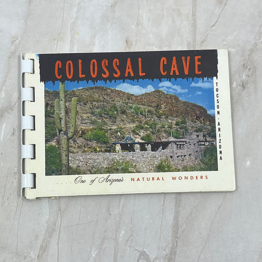 Vintage Colossal Cave Tucson Arizona Souvenir Picture Booklet SB8