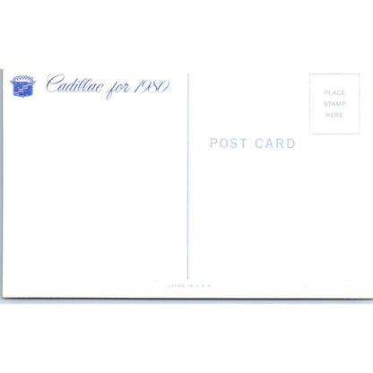 1980 Cadillac Promo Cream Vintage Postcard PC12