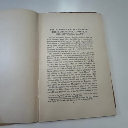 1915 Minnesota History Bulletin Minnesota Historical Society Booklet TG2-OB