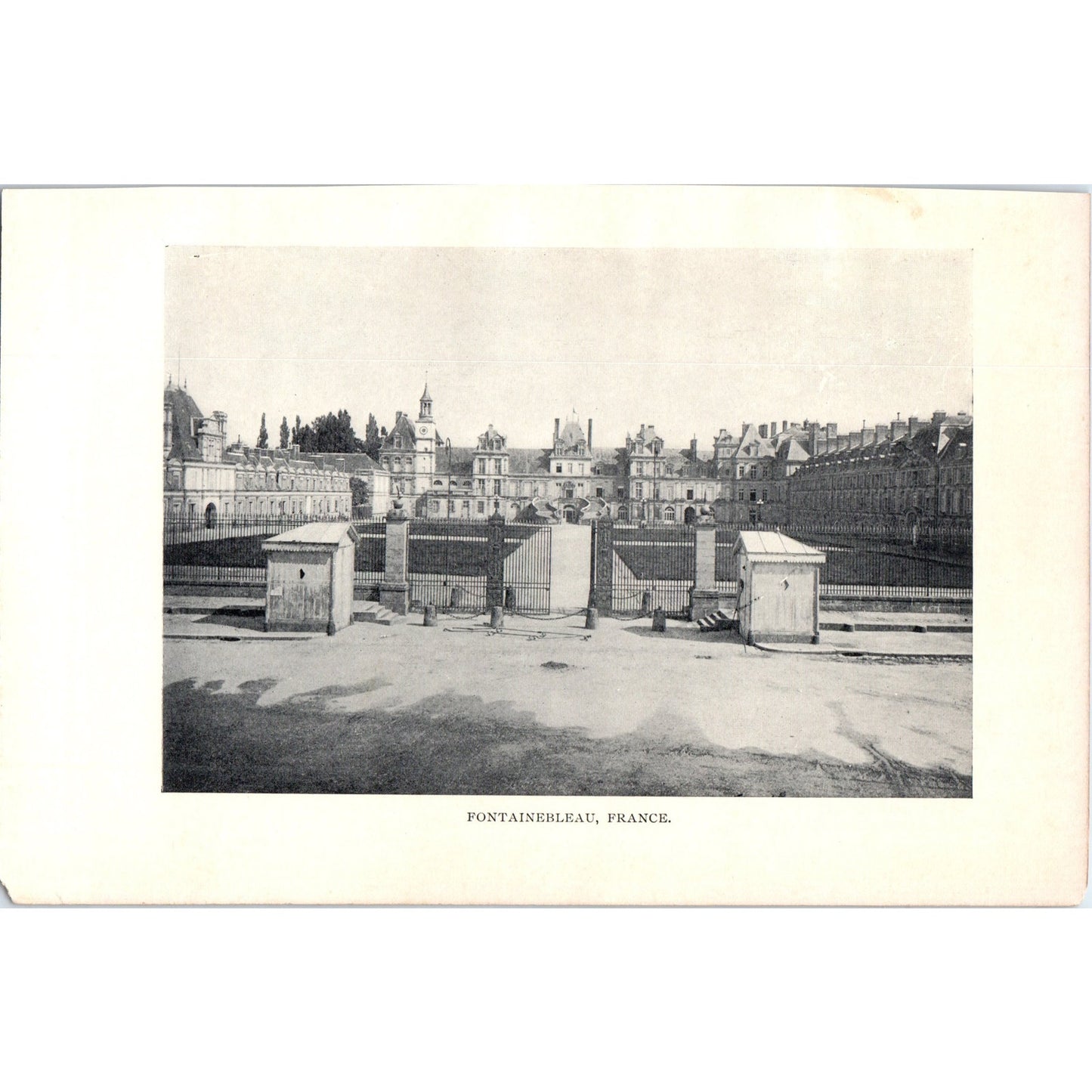 Fontainebleau France 1901 Original Print AD8-H6