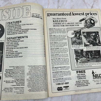 1985 Dec - Treasure Magazine - Treasure Hunting Metal Detecting Gold Coins M10