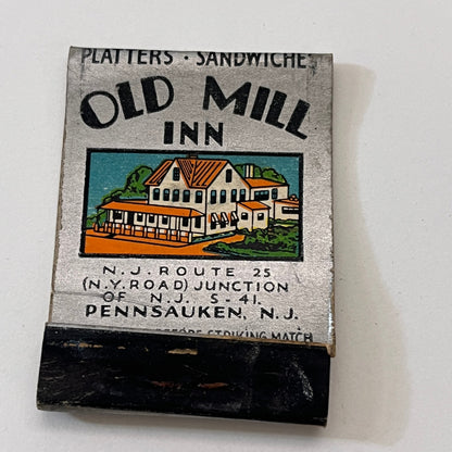 Old Mill Inn Pennsauken NJ Neil F. Deighan Vintage Matchbook Cover TB6-MB1-6