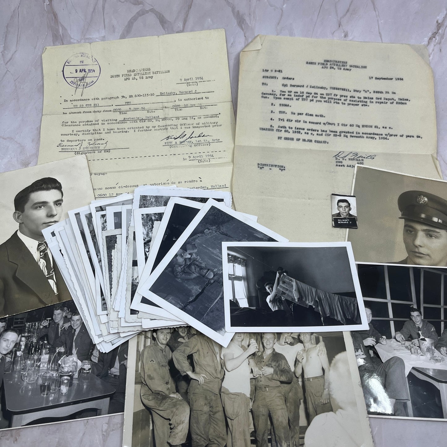 Huge Photo Lot Cpl Bernard J. Zelinsky Stationed Postwar Germany c1954 TG7-AP3