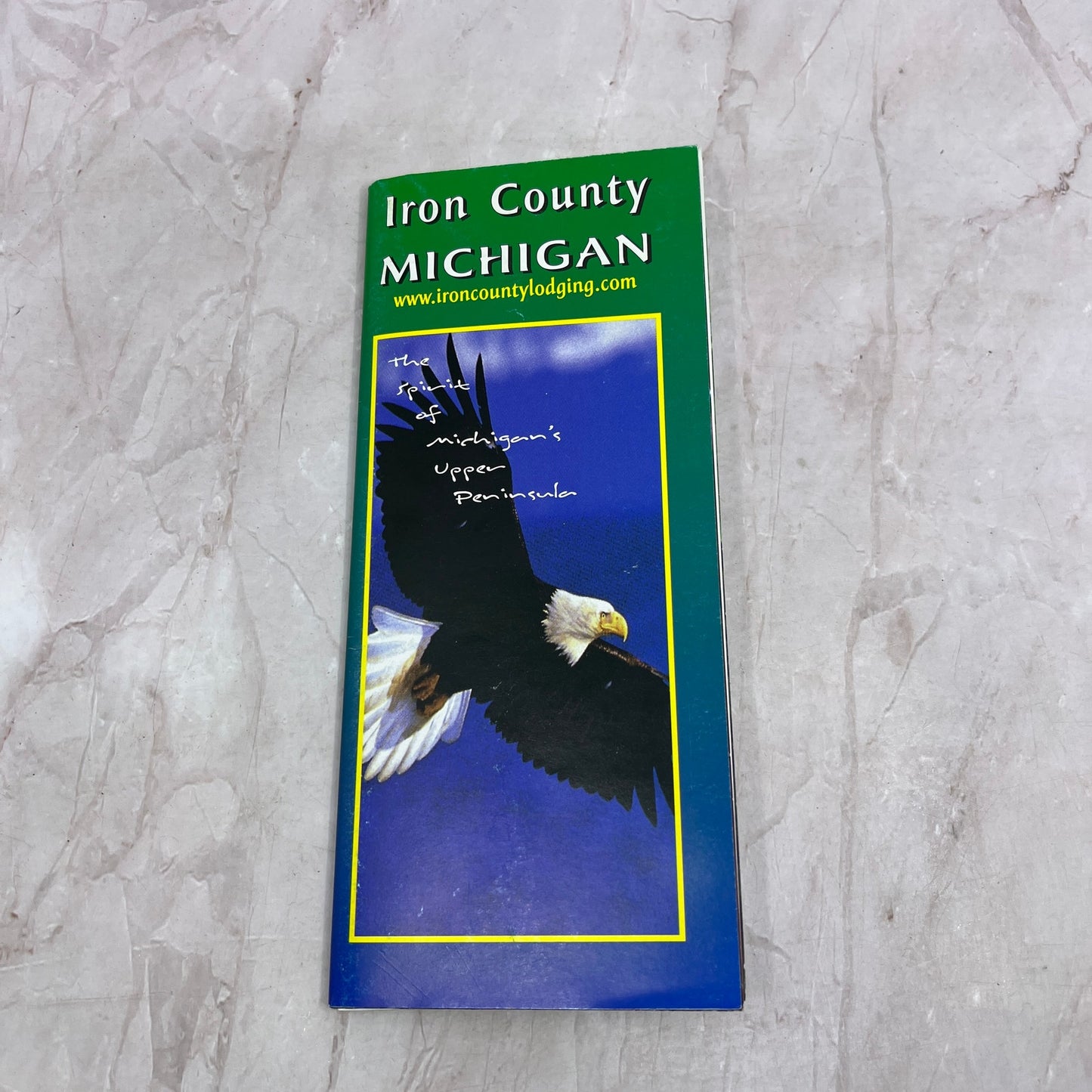 1990s Iron County Michigan Travel Guide and Fold Out Map TH9-TM2