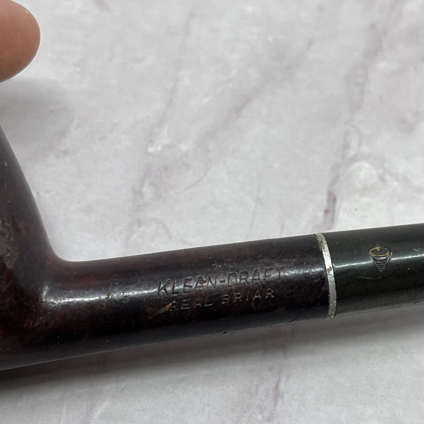 Vintage Kleen-Draft Real Briar Smoking Pipe SC5