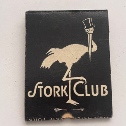 Stork Club 3 East 53rd Street New York Vintage Matchbook Cover TB8-MB2-5