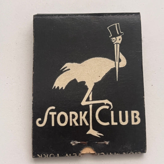 Stork Club 3 East 53rd Street New York Vintage Matchbook Cover TB8-MB2-5