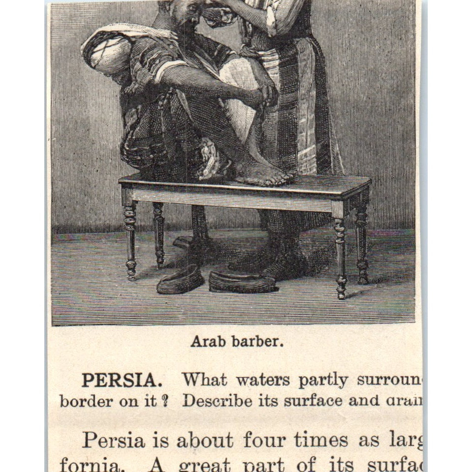 Persian Woman 1901 Engraving AF2-P1