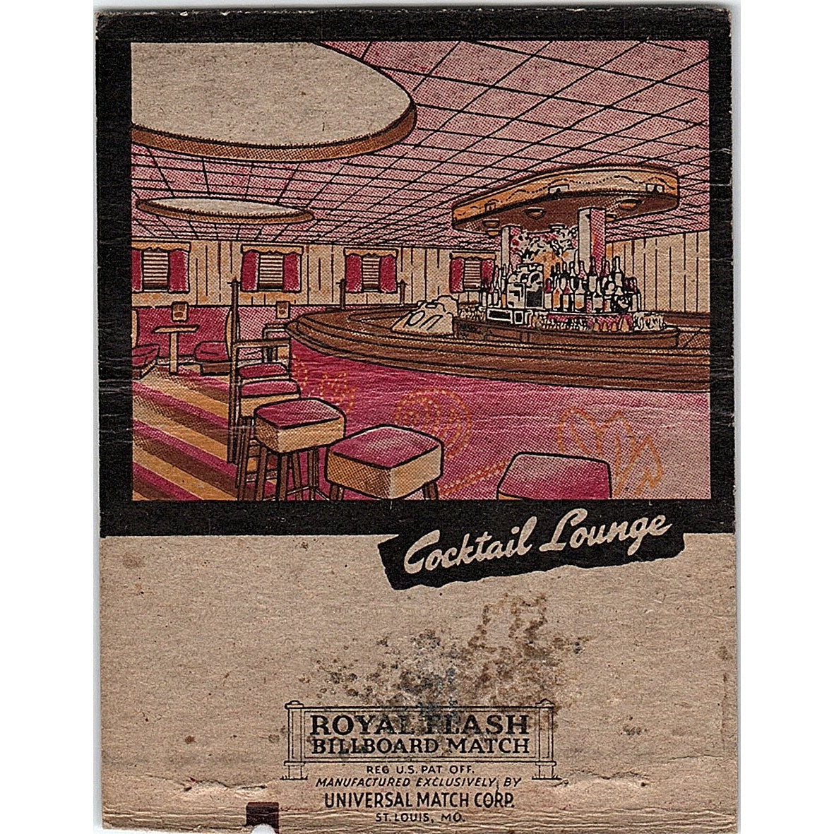 The River's Edge Riverdale Restaurant Somerset WI Large Matchbook Cover ML1-8