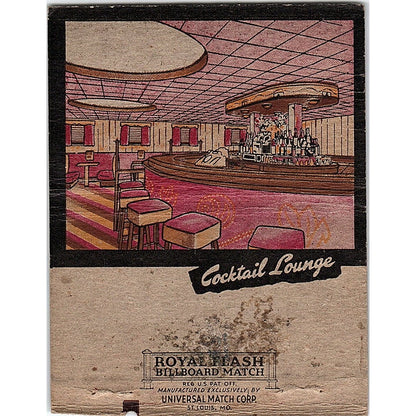 The River's Edge Riverdale Restaurant Somerset WI Large Matchbook Cover ML1-8