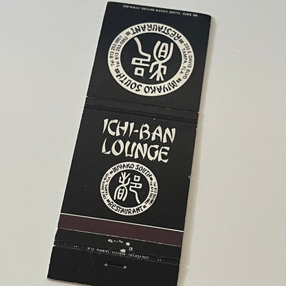 Ichi-Ban Lounge Miyako South Restaurant Tampa FL Vintage Matchbook TB6-MB2-6