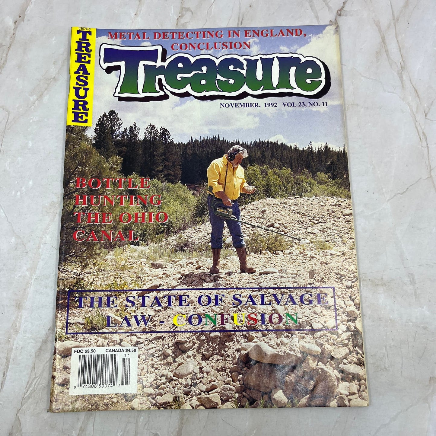 1992 Nov - Treasure Magazine - Treasure Hunting Prospecting Metal Detector M16