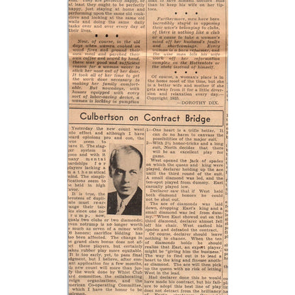 John W. Thomas Neckwear 4x8" 1935 Minneapolis Journal Advertisement AE7-N1