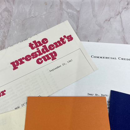 1967 President's Cup Ephemera Lot Menus Leaflets Invitation TA9-E1