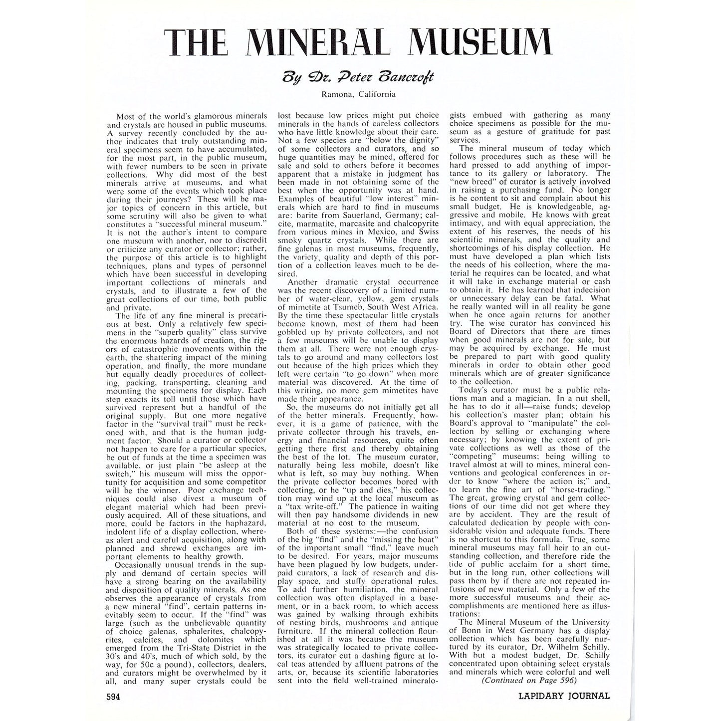 Appalachian Mineral & Gem Trails - June Culp Zeitner 1972 Ad AF8-3