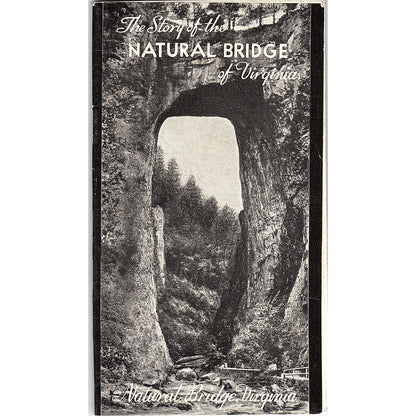 c1925 Story of the Natural Bridge of Virginia Booklet Travel Brochure TH2-TB2