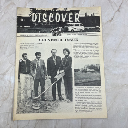 c1970 White's Electronics Discover Newsletter Treasure Hunting Oregon M19