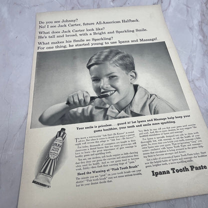 Ipana Toothpaste - Jack Carter 1940 Ad V14-8