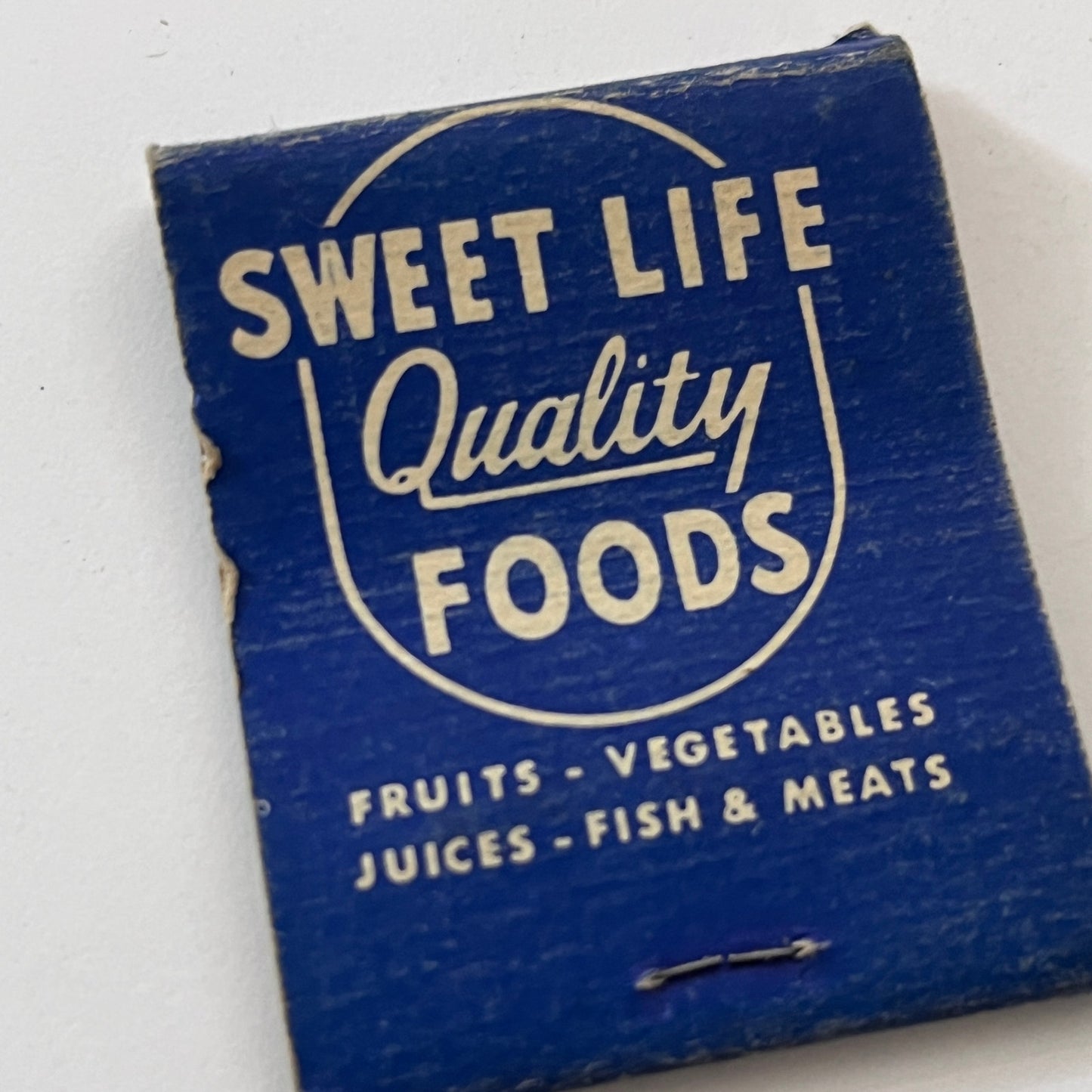 Sweet Life Quality Foods Vintage Matchbook Cover TB8-MB-8