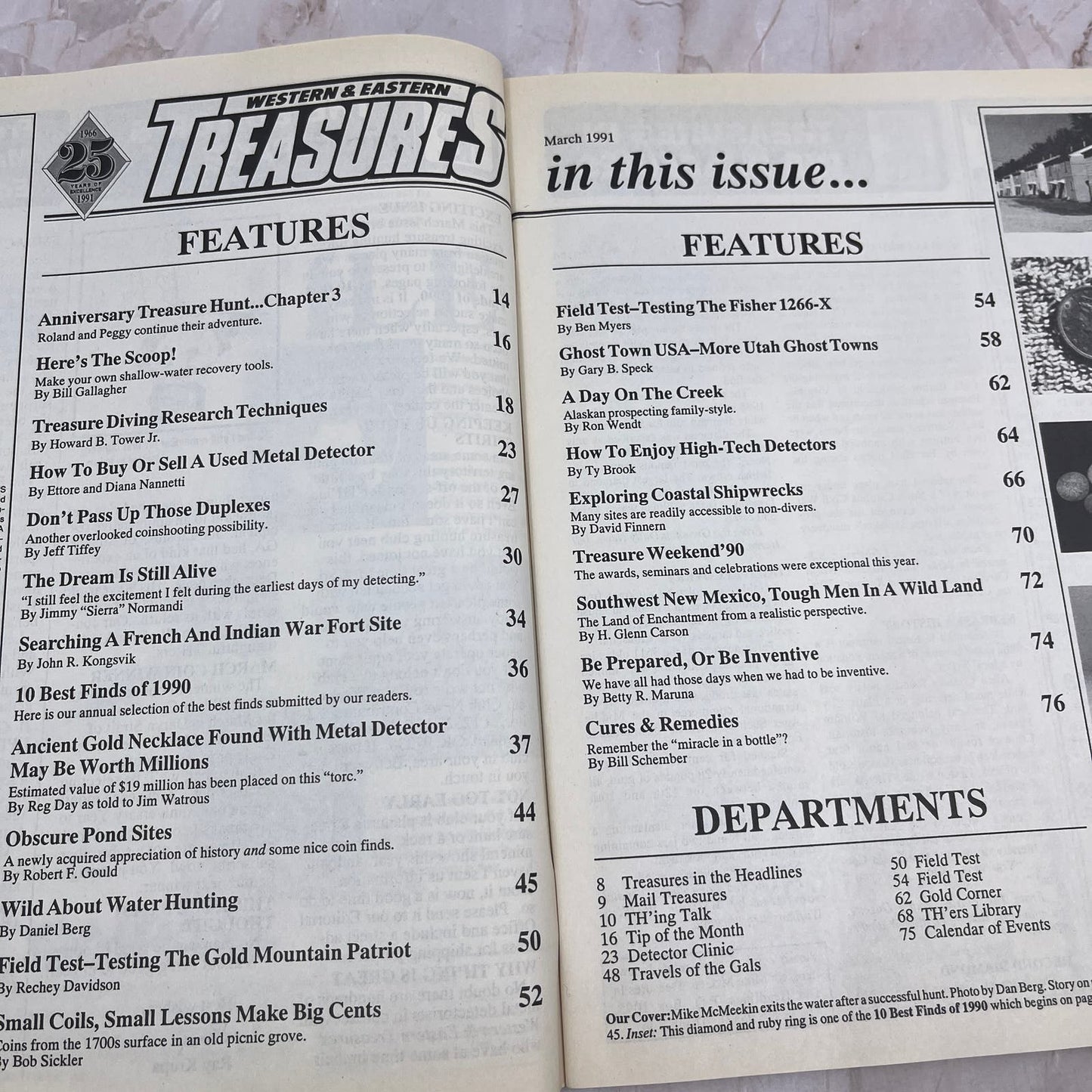 1991 March - Western & Eastern Treasures Magazine - Treasure Hunting Gold M12