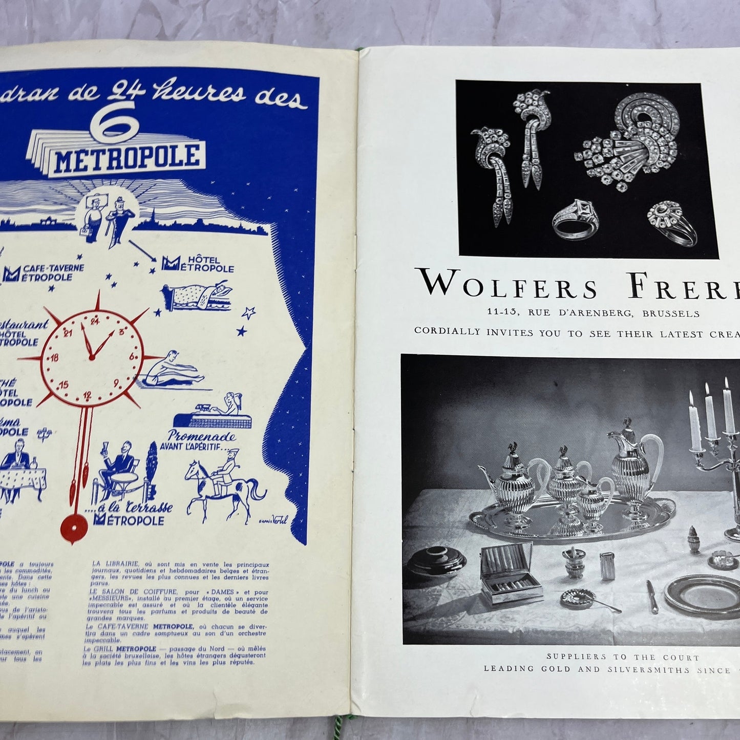 Vintage Hotel Metropole Brussels Belgium Travel Info Packet & Stationery TH2