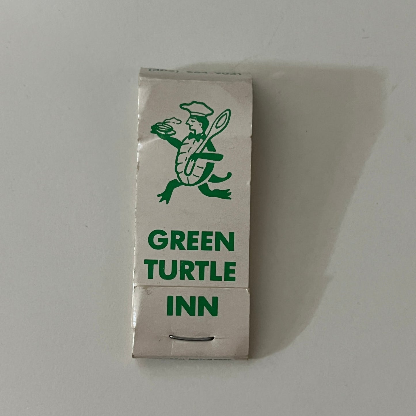 Green Turtle Inn Restaurant Islamorada Florida Slim Vintage Matchbook SC4-R7