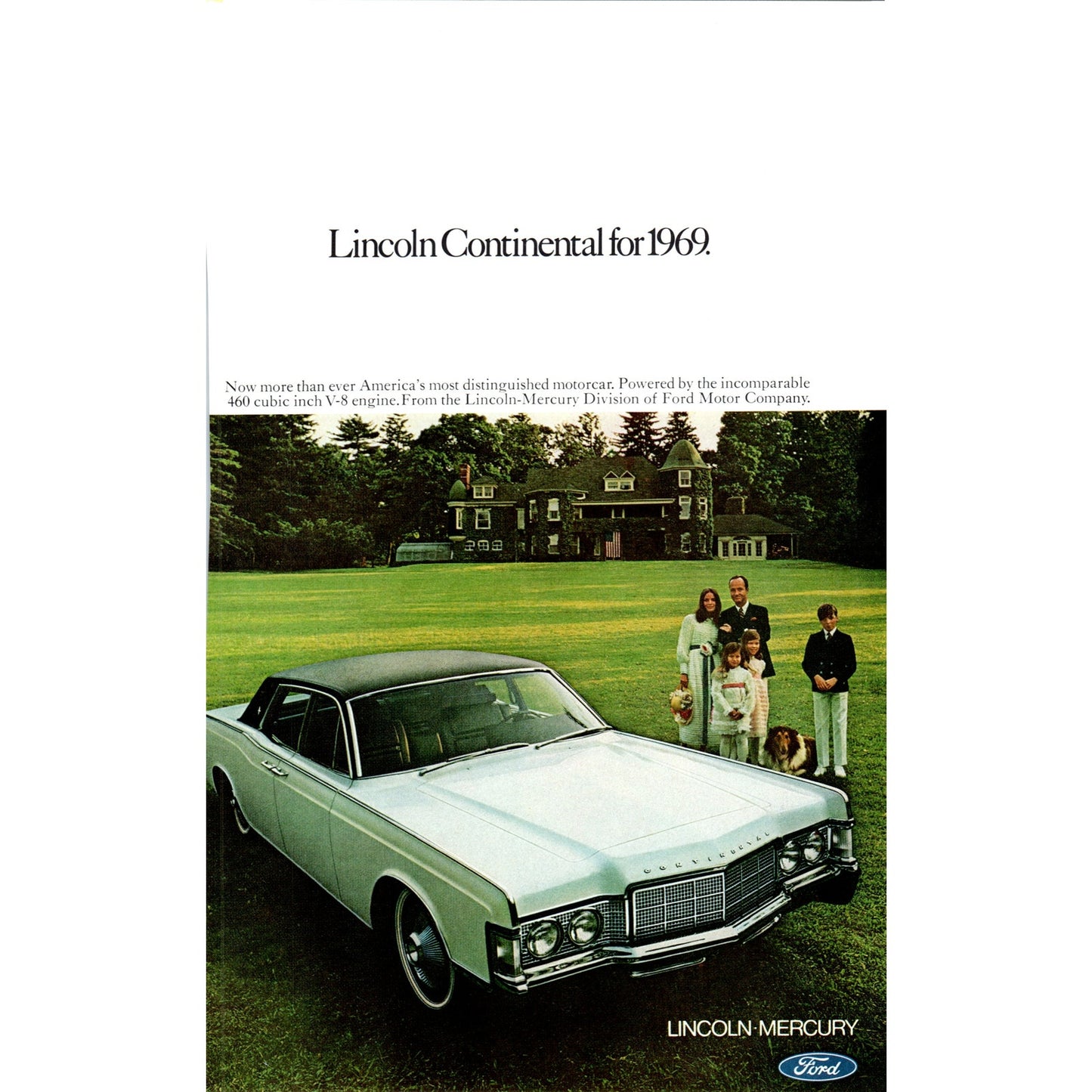 1969 Lincoln Continental Automobile Car - Vintage Magazine Ad D20