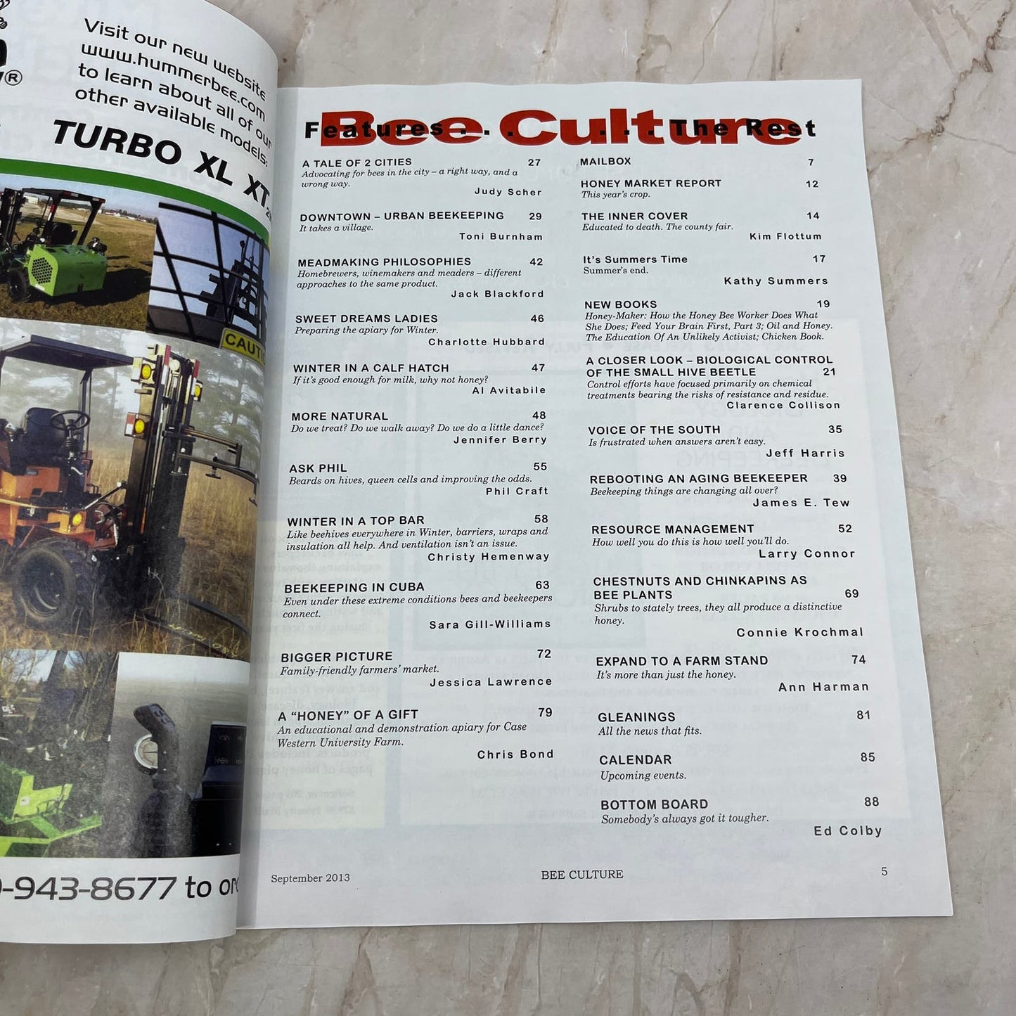 2013 Sept Bee Culture Magazine Bees Beekeeping Honey M8